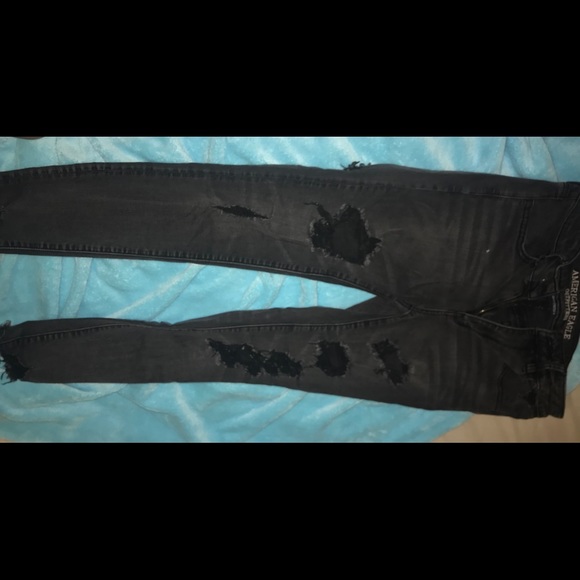 American Eagle Outfitters Denim - Black ripped pants